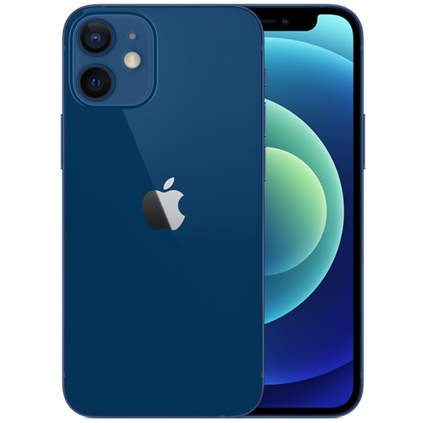 アップル Apple iPhone 12 mini 5G A2399 128GB ブルー (eSIM)  + FREE iPhone 12 mini 9H 2.5D 液晶保護ガラス
