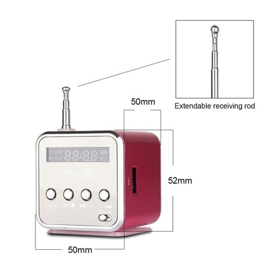 Portable Speakers with FM Mini Multi-function Radio (Blue)