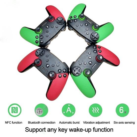 Wireless Game Controller Gamepad for Switch Pro, Support Any Key Wake ...