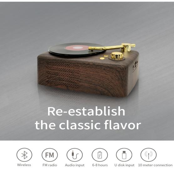 Retro Style Bluetooth Speaker (Brown)