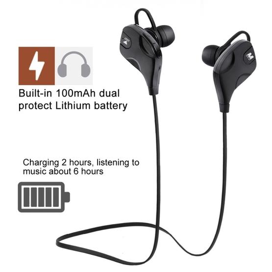 M8 Wireless Bluetooth Stereo Earphone (Black)