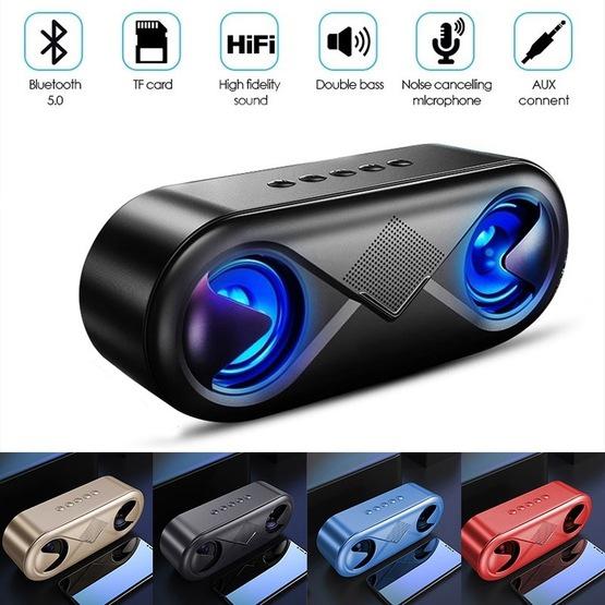 S6 10W Portable Bluetooth 5.0 Wireless Stereo Bass Hifi Speaker