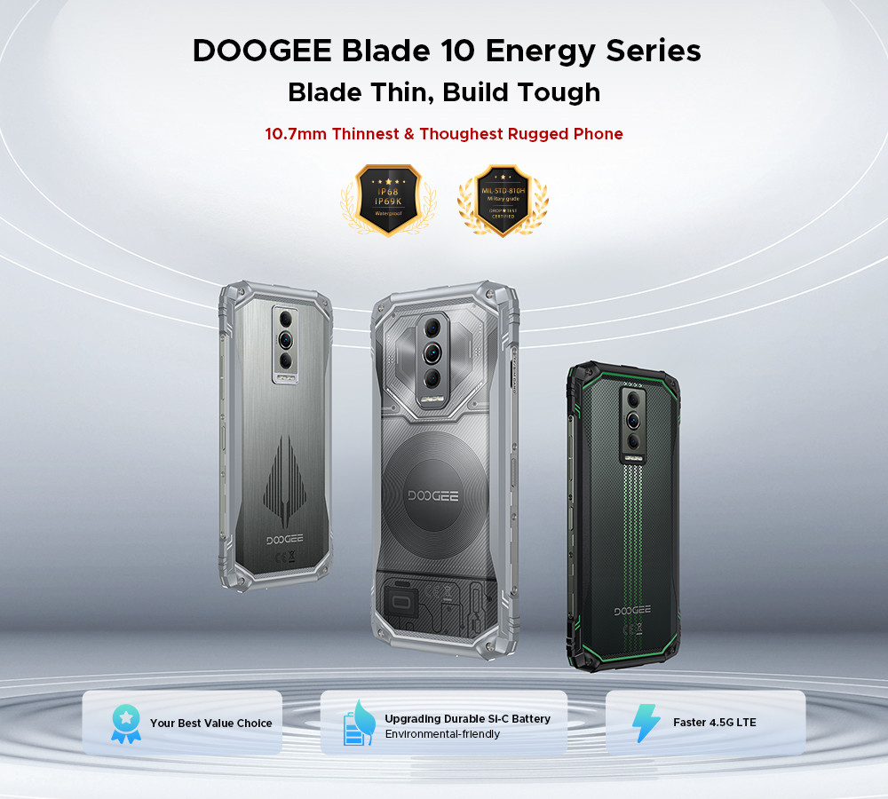Etoren.com | (Unlocked) DOOGEE Blade 10 Pro Energy Rugged Phone